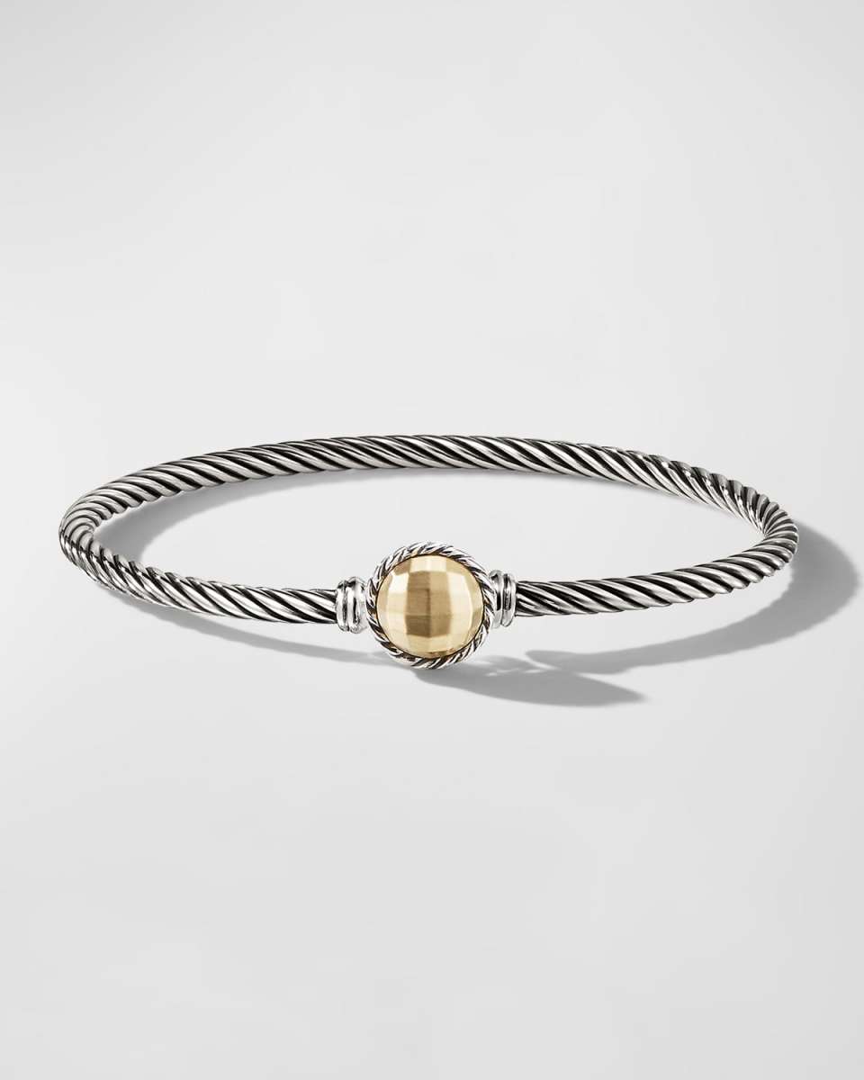 8mm Chatelaine Bracelet with Gemstone in Silver